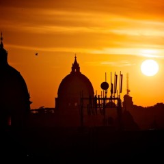 Foto Roma – Tramonto su Cupola di S.Pietro