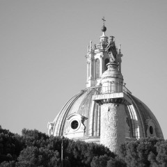 Foto Roma – Cupola bianco e nero
