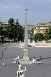 Obelisco Flaminio in Piazza del Popolo a Roma