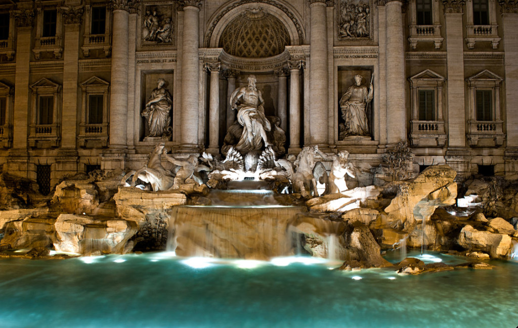 La splendida Fontana di Trevi