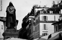 Maurizio Caronia – Statua di Giordano Bruno – Campo de’ Fiori