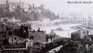 Il colle Aventino visto dal Campidoglio, un'immagine del 1895