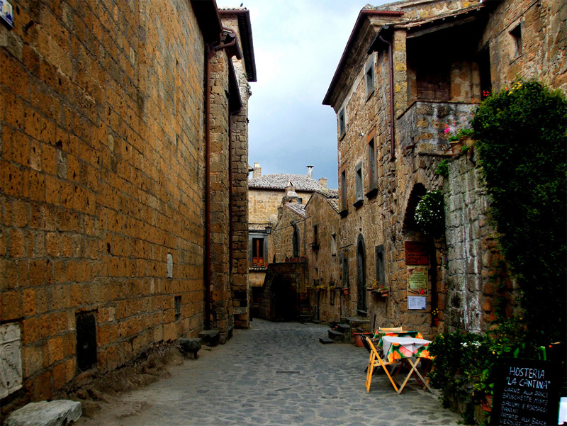 Le viette del borgo di Civita di Bagnoregio
