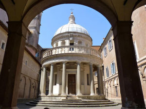 Il tempietto del Bramante presso la Chiesa di San Pietro in Montorio